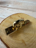 Enamel Gold Tone Lipstick Novelty Stretch Ring