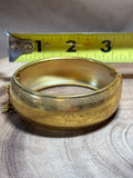 Gold Tone Bracelet with Floral Design
