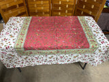Williams Sonoma Floral Print Table Cloth, 52"x50"