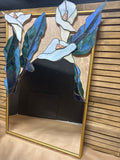 Stained Glass/Mirror; Signed