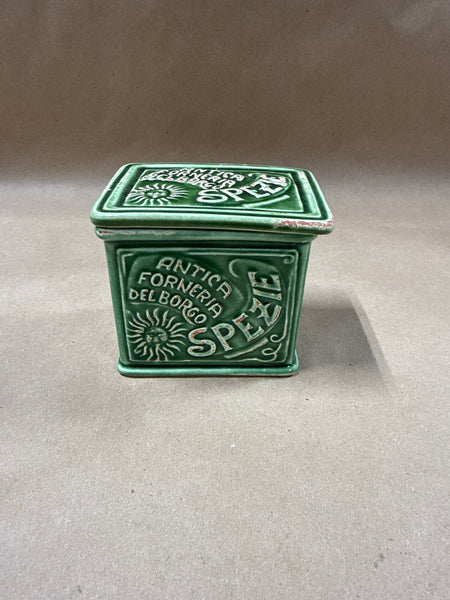 Green Ceramic Sur La Table Spezie Container