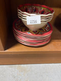 Set of 16 Red/Yellow/Blue Plastic Plates and Bowls