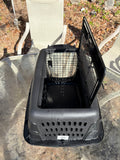 A - Black Plastic 24” Pet Carrier
