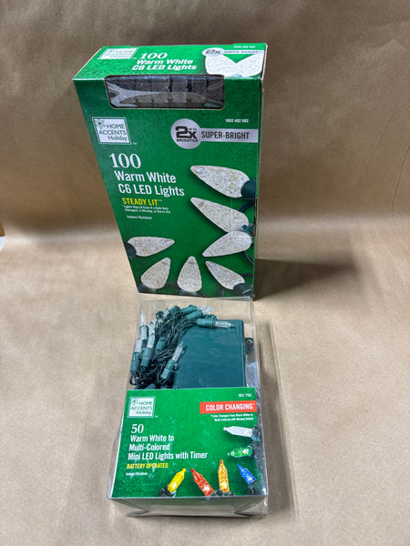Pair Of Christmas Lights In Packages NOT TESTED