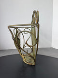 The Garden Collection Green Wrought Iron Wall Pocket Planter Basket