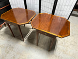 Baker Pair of Drop Leaf End Tables with Drawer
