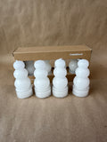 8 Crate & Barrel Small Candles - Appears Unused Open Box