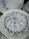 54-Piece Tharoud Limoges Monjovis Blue Floral Yotis China Set