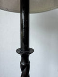 Brown Resin Barley Twist Buffet Lamp (WORKS)