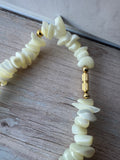 Mother of Pearl Vintage Chip Bead Necklace