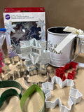 Cookie Cutter Lot With Christmas Sifter