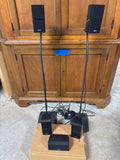 Bose Speakers (5) + Two Stands & Mounting Brackets