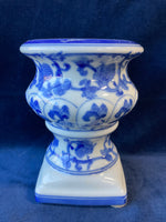 Blue & White Candle Pedestal