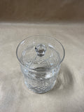 Clear Glass Vanity Jar With Lid