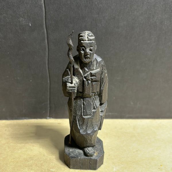 Carved Wooden Asian Inspired Figurine