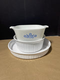 Corning Ware Lot, 3 pc