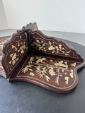 Mother of Pearl Inlay Vintage Asian Folding Wall Shelf