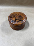 Handmade Wooden Red Cedar Trinket Dish With Lid - Signed
