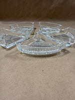 Clear Glass 5 Piece Dish