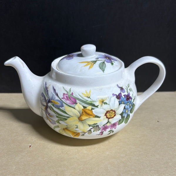 St. George Floral Teapot English Fine Bone China