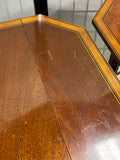 Baker Pair of Drop Leaf End Tables with Drawer