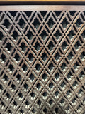 Pair of Sansui SP-2000 4-Way Speakers with Lattice Wooden Covers