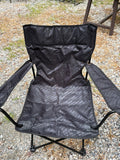 Pair of Black Folding Lawn Chairs w/Carry Bags