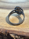 Southwestern Style Turquoise Sterling Silver Ring SIZE 7.5