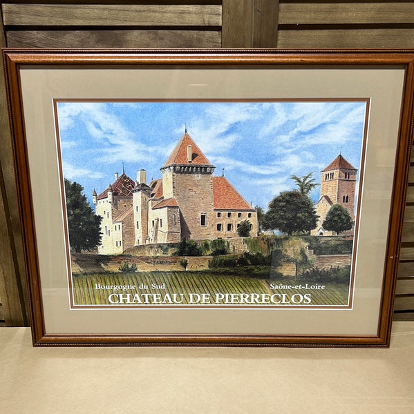 Chateau De Pierreclos Framed Poster