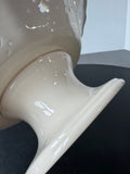 Hartley Greens Leeds Pottery England Creamware Pierced Pedestal Fruit Bowl
