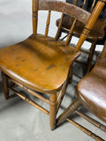 Round Dining Table with (3) Leaves and (6) Chairs***HEAVY ITEM***READ DETAILS ON PICK UP POLICY***