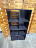 Lightweight Particle Board Shelf/Cube Storage, black color (cardboard backing)