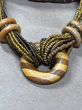 Chico’s Beaded & Wooden Necklace