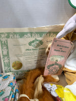 Vintage Cabbage Patch Kids Doll And Accessory Lot - Taffy Leigh