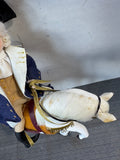(E) General George Washington on Horse 1991 Signed Colonial Williamsburg Gladys Boalt Hand Made Ornament