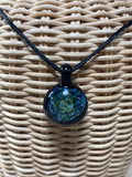 Glass Pendant on Satin Cord