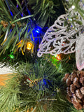 Christmas Multi Color Light Up Wreath WORKS