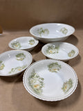 Set Of 5 Silesia Reinhold Schlegelmilch Floral Bowls