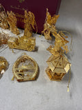 The Danbury Mint Gold Christmas Collection In Box - 2005 (B)