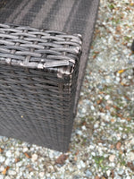All Weather Wicker Loveseat and Table Set