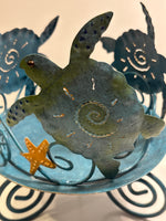 Metal Turtle Candle Holder
