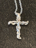 Colonial Williamsburg Sterling Cross Pendant & Chain