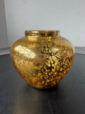 Mercury Glass Style Gold Vase