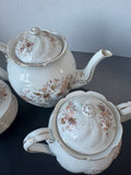 15-piece LS&S Carlsbad Austria Peach Floral Porcelain Tea Set