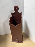 Primitive Wooden Pipe Box With Drawer