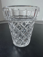 Bohemia Waterford Style Crystal Flower Pot Vase