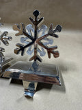 Pair Of Snowflake Stocking Holders