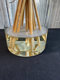 XL Pink Faux Floral Arrangement in Glass Vase