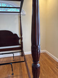 Statton Queen 4 Poster Canopy Bed, with Rails and Metal Support Slats