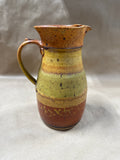 Studio Pottery Earth Tone Pitcher